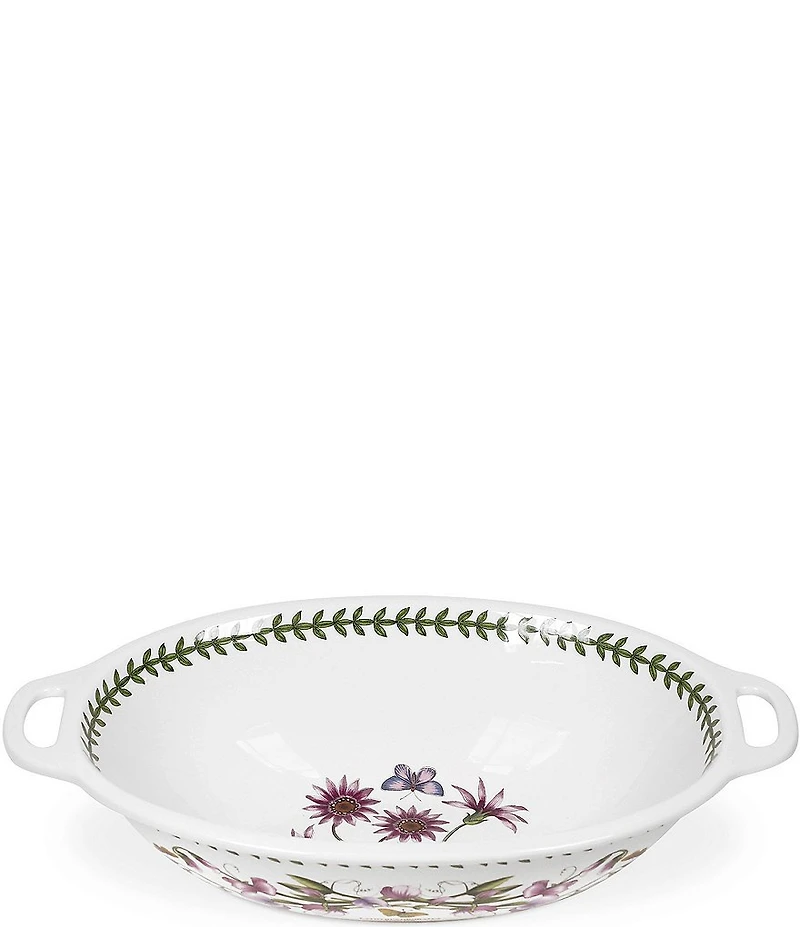 Portmeirion Botanic Garden Large Oval Handled Bowl