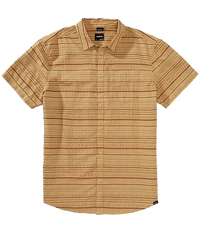 prAna Groveland Short Sleeve Horizontal Stripe Woven Shirt