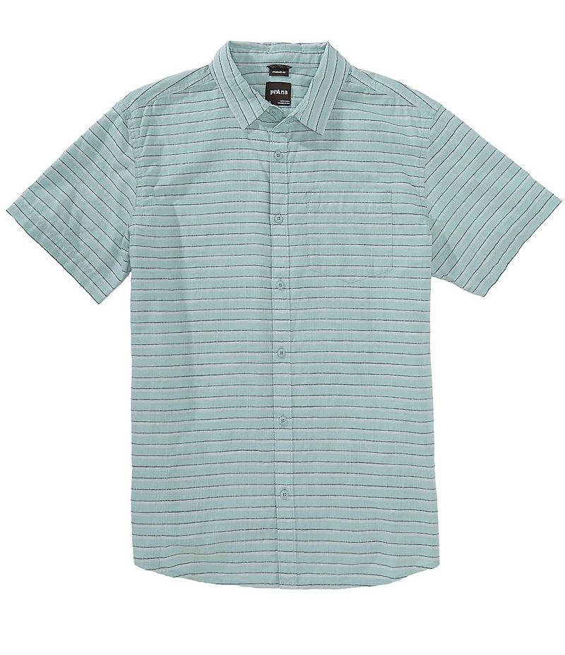 prAna Groveland Short Sleeve Plaid Woven Shirt