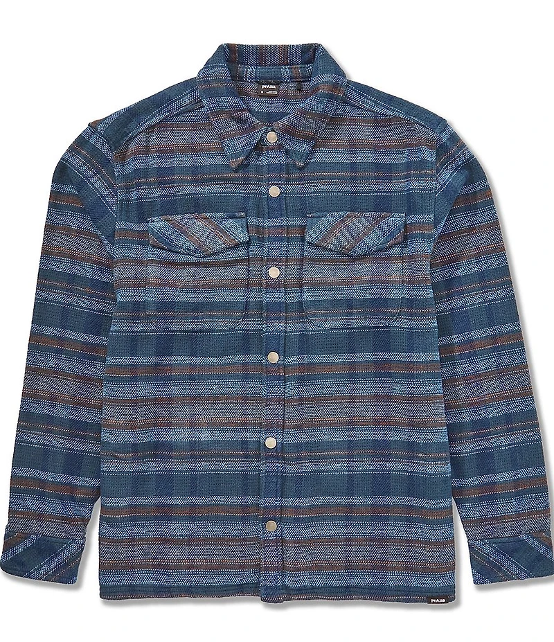 prAna Happy Camp Flannel Medium Plaid Long Sleeve Woven Shirt