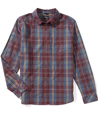 prAna Los Feliz Flannel Large Plaid Long Sleeve Woven Shirt