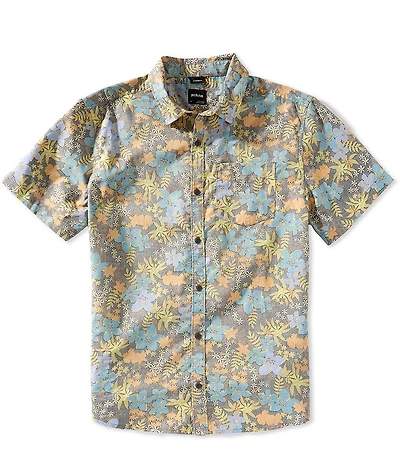 prAna Stimmersee Floral Print Short Sleeve Woven Shirt