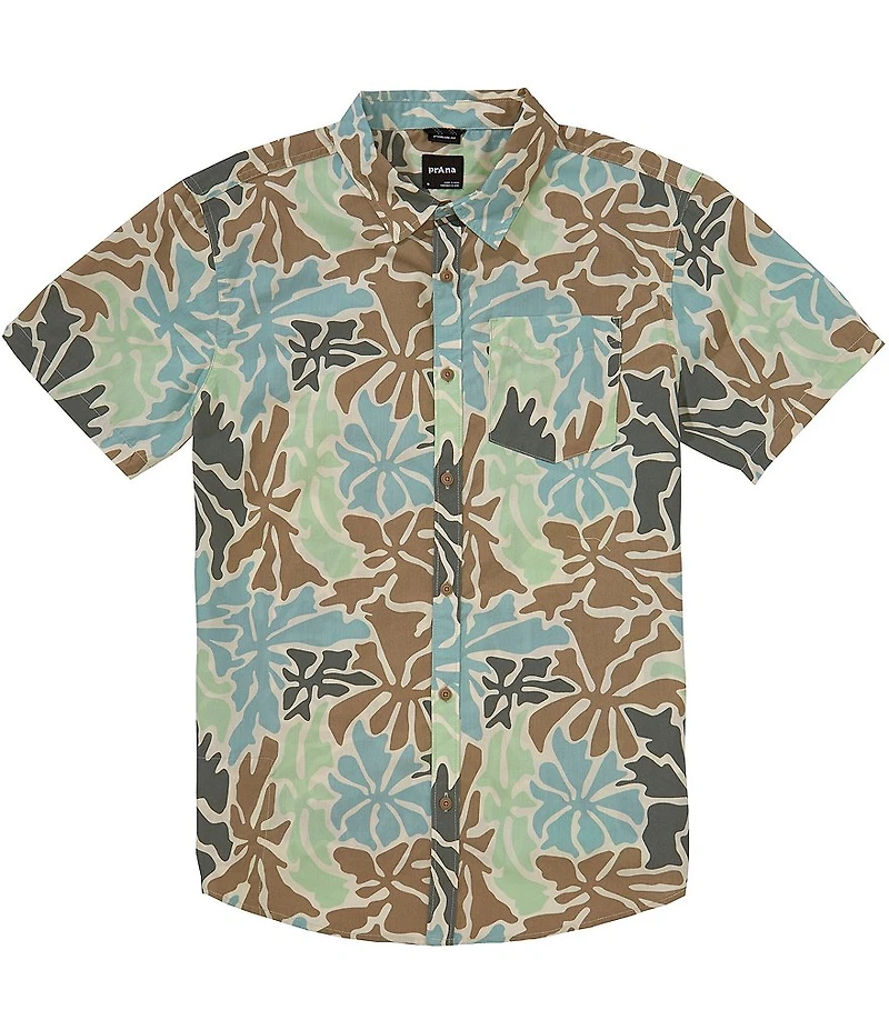 prAna Stimmersee Printed Short Sleeve Woven Shirt