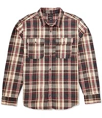 prAna Westbrook Flannel Large Plaid Long Sleeve Woven Shirt