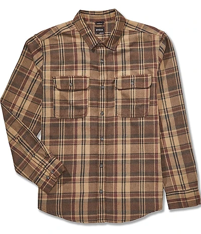 prAna Westbrook Flannel Medium Plaid Long Sleeve Woven Shirt