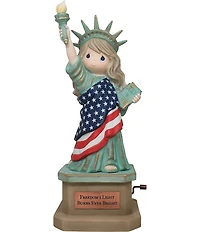 Precious Moments Americana #double;Freedom's Light Burns Ever Bright#double; Statue of Liberty Limited Edition Musical Figurine