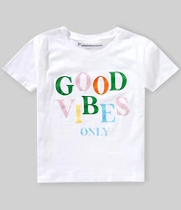 Prince Peter Big Girls Good Vibes Only Short Sleeve T-Shirt