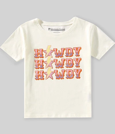 Prince Peter Big Girls Howdy Star Short Sleeve T-Shirt