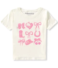 Prince Peter Big Girls Multi Western Short Sleeve T-Shirt