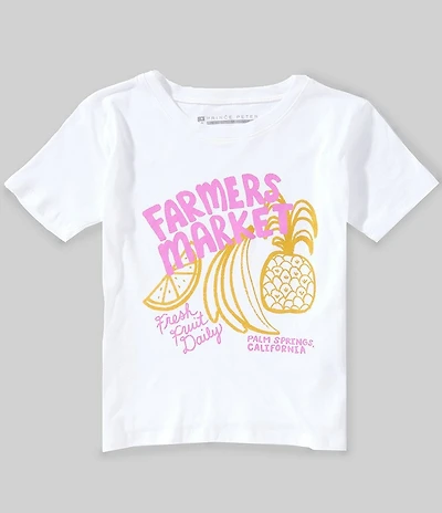 Prince Peter Big Girls Short Sleeve Farmer's Market Fruit T-Shirt
