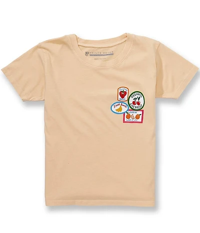 Prince Peter Big Girls Short Sleeve Fruit Labels T-Shirt