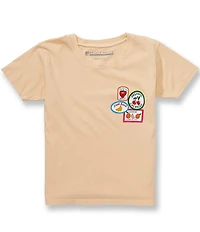 Prince Peter Big Girls Short Sleeve Fruit Labels T-Shirt