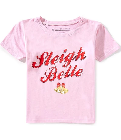 Prince Peter Big Girls Sleigh Bells Short Sleeve T-Shirt