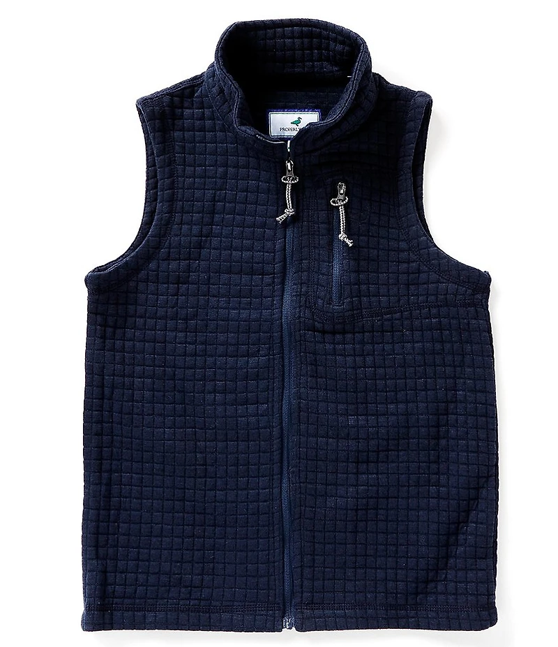 Properly Tied Big Boys Delta Grid Fleece Vest
