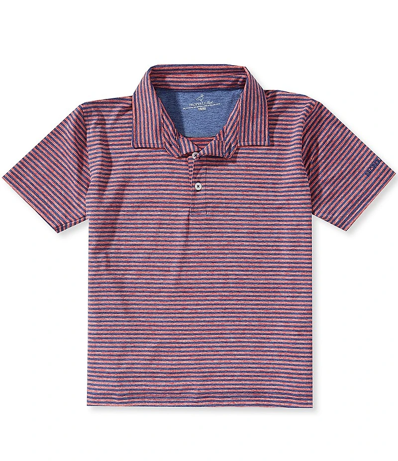 Properly Tied Big Boys Liberty American Stripe Short-Sleeve Polo