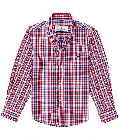 Properly Tied Big Boys Americana Long Sleeve Button-Front Sports Shirt