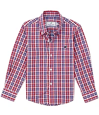 Properly Tied Big Boys Americana Long Sleeve Button-Front Sports Shirt
