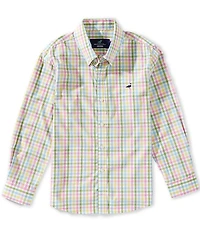 Properly Tied Big Boys Seasonal Plaid Long Sleeve Sport Shirt
