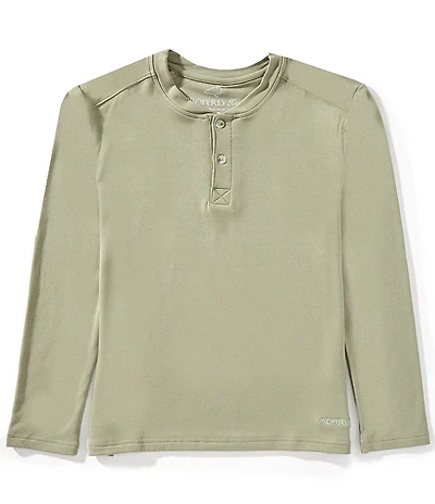 Properly Tied Big Boys Shoreline Long Sleeve Henley Shirt