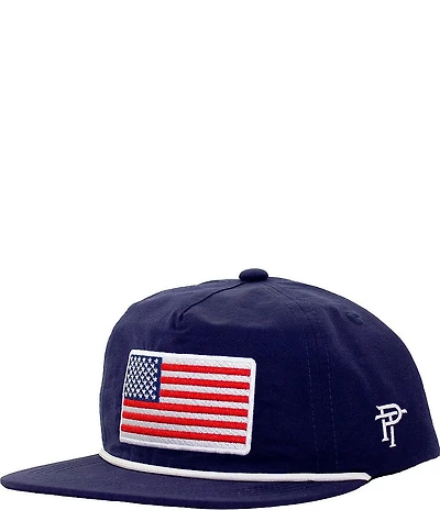 Properly Tied Boys American Flag Rope Hat