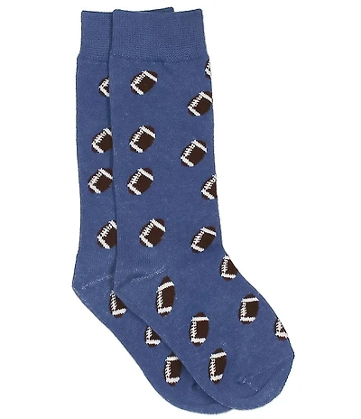 Properly Tied Boys Lucky Duck Football Pattern Socks