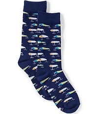 Properly Tied Boys Lucky Duck Lure Pattern Socks