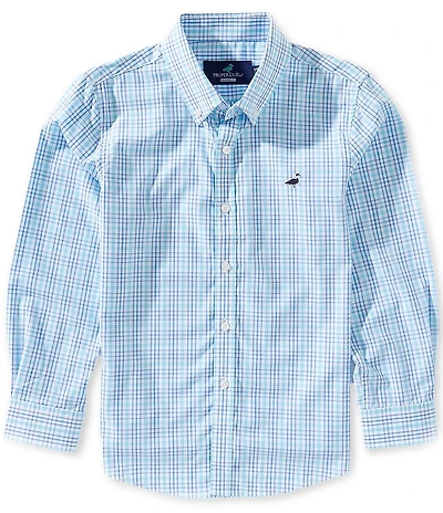 Properly Tied Boys Seasonal Checked Long-Sleeve Sportshirt