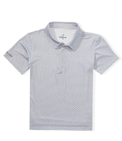 Properly Tied Little Boys Americana Inlet Print Polo Shirt