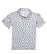 Properly Tied Little Boys Americana Inlet Print Polo Shirt