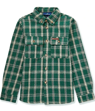 Properly Tied Little Boys Ranch Long Sleeve Button-Front Flannel