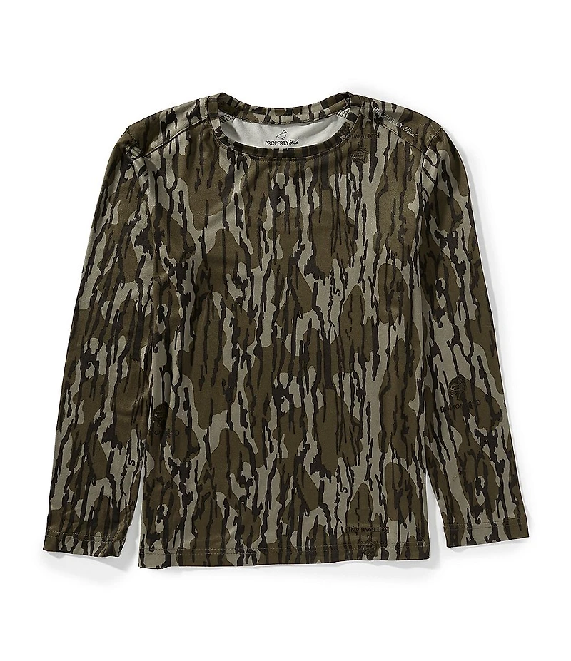 Properly Tied Little Boys Ravine Moss Long Sleeve T-Shirt