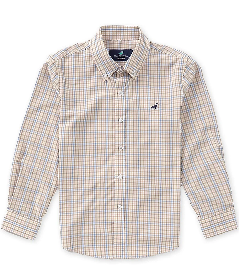 Properly Tied Little Boys Seasonal Button Front Sport Shirt