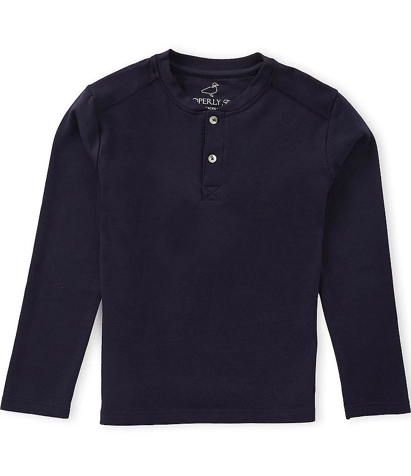 Properly Tied Little Boys Shoreline Long Sleeve Henley