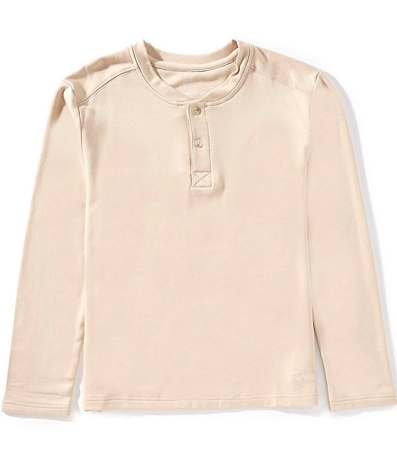 Properly Tied Little Boys Shoreline Long Sleeve Henley