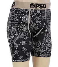 PSD Khaki Paisley 7#double; Inseam Standard Length Boxer Briefs