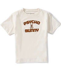 Psycho Bunny Little Boys Short Sleeve Gage Wordmark T-Shirt