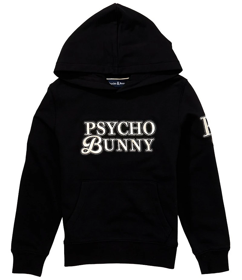 Psycho Bunny Big Boys Janvi Patch Hoodie
