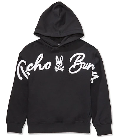 Psycho Bunny Big Boys Long-Sleeve Tate Logo Embroidered Hoodie