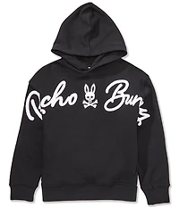 Psycho Bunny Big Boys Long-Sleeve Tate Logo Embroidered Hoodie