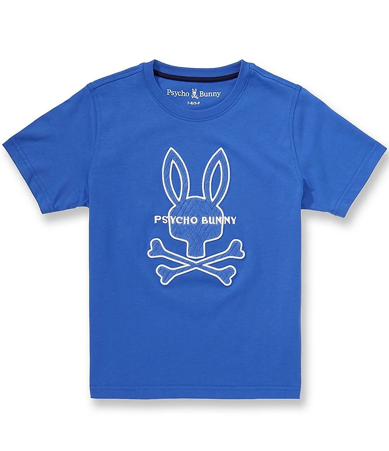 Psycho Bunny Big Boys Short-Sleeve Craig Big Bunny Appliqued/Graphic T-Shirt