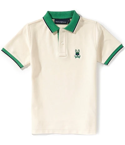Psycho Bunny Big Boys Short-Sleeve Devin Pique Polo Shirt