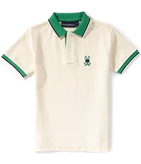 Psycho Bunny Big Boys Short-Sleeve Devin Pique Polo Shirt