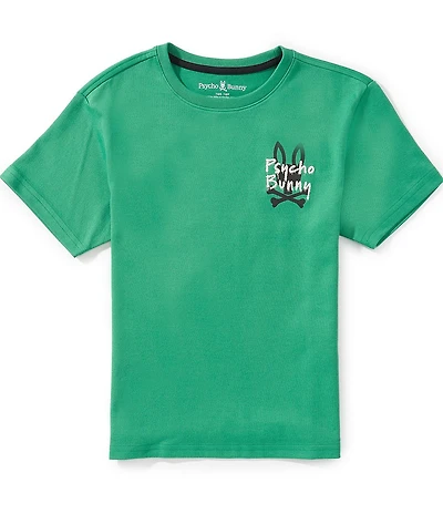 Psycho Bunny Big Boys Short Sleeve Duncan Relaxed Fit Tee