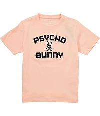 Psycho Bunny Big Boys Short Sleeve Gage Wordmark T-Shirt