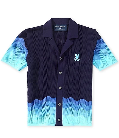 Psycho Bunny Big Boys Short Sleeve Holden Relaxed Fit Knit Shirt