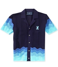 Psycho Bunny Big Boys Short Sleeve Holden Relaxed Fit Knit Shirt