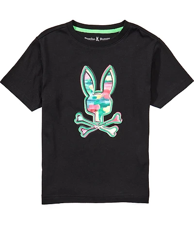Psycho Bunny Big Boys Short Sleeve Nate Graphic Tee