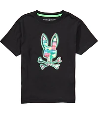 Psycho Bunny Big Boys Short Sleeve Nate Graphic Tee