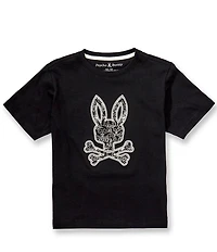 Psycho Bunny Big Boys Short Sleeve Oscar Bunny Graphic T-Shirt