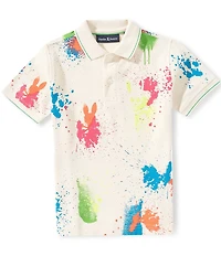 Psycho Bunny Big Boys Short Sleeve Quintin Pique Polo Shirt